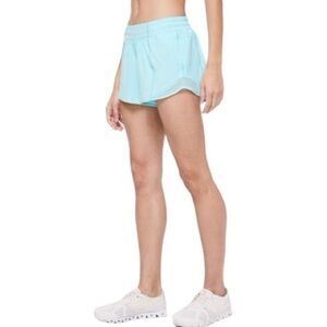 Lululemon Hotty Hot Short II *Long 4" Hydra Blue Womens Size 6